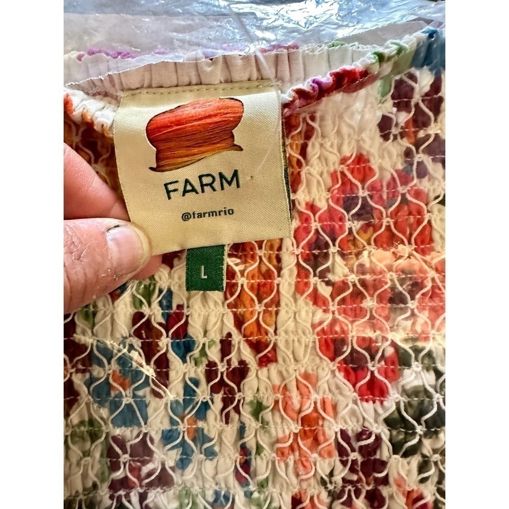 Farm Rio Spring Bananas Smocked Mini Skirt - Picture 10 of 11